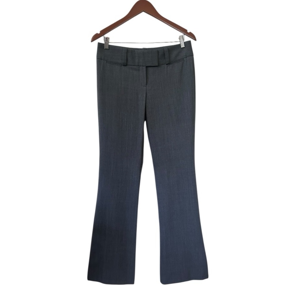 The Limited Dark Grey Drew Fit Wool Blend Flare Pants Size 4
